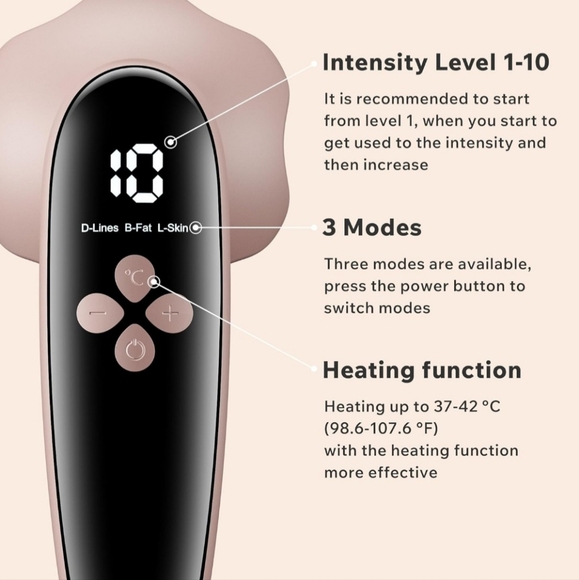 Depsoul Cellulite Massager, Upgraded Body Sculpting Machine 4 in 1 Wireless Cell - Picture 6 of 7